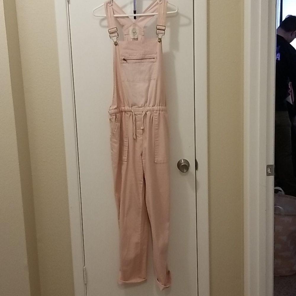 Oh Yeah Apparel Blush Pink Overalls